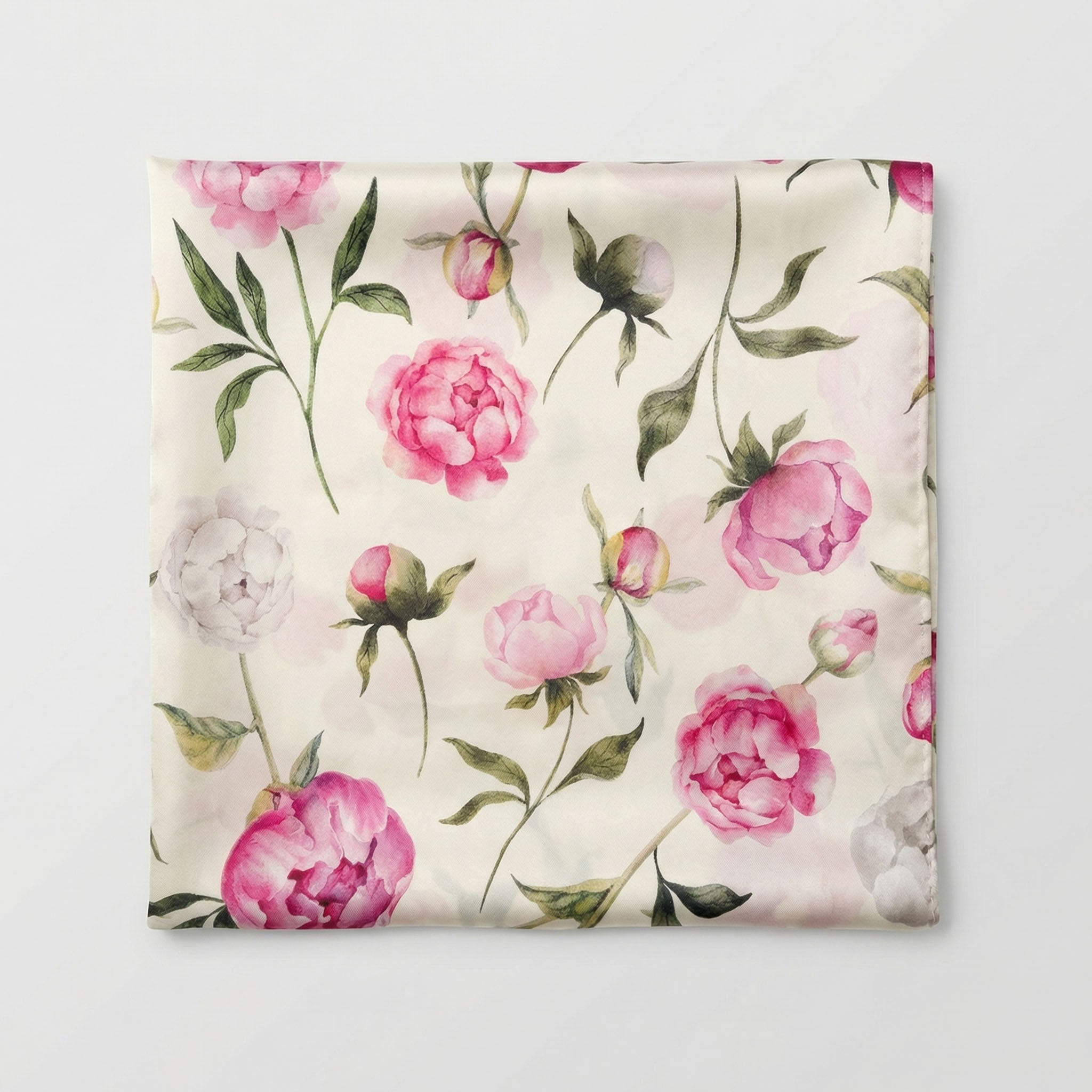 Foulard in Seta Rose – Stampa Floreale