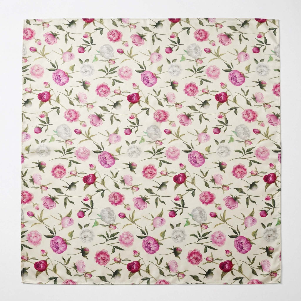 Foulard in Seta Rose – Stampa Floreale