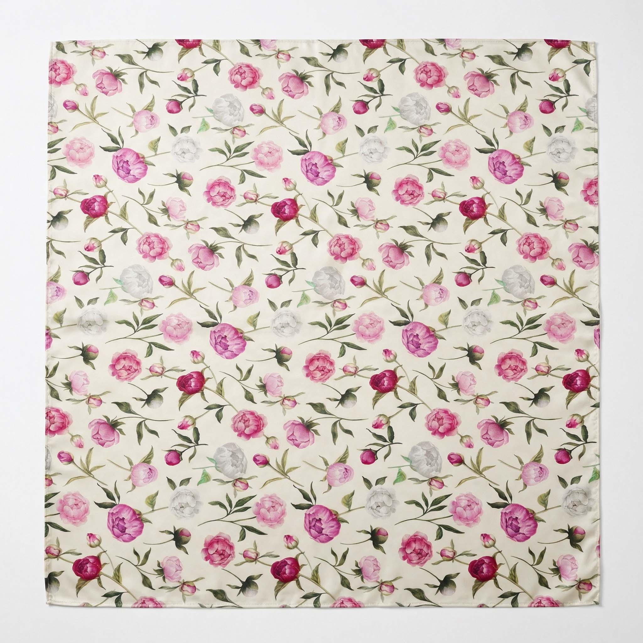 Foulard in Seta Rose – Stampa Floreale