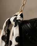 Set | Odisìa Nera & Foulard in Seta a Pois