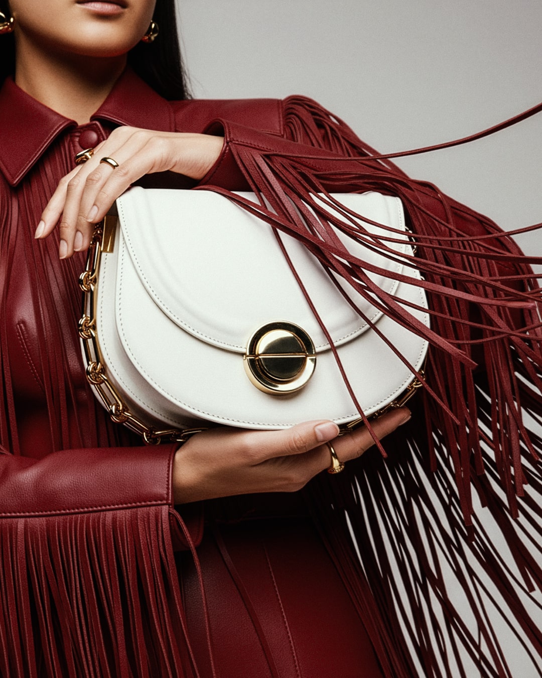 TECLA | Borsa in pelle | Bianca