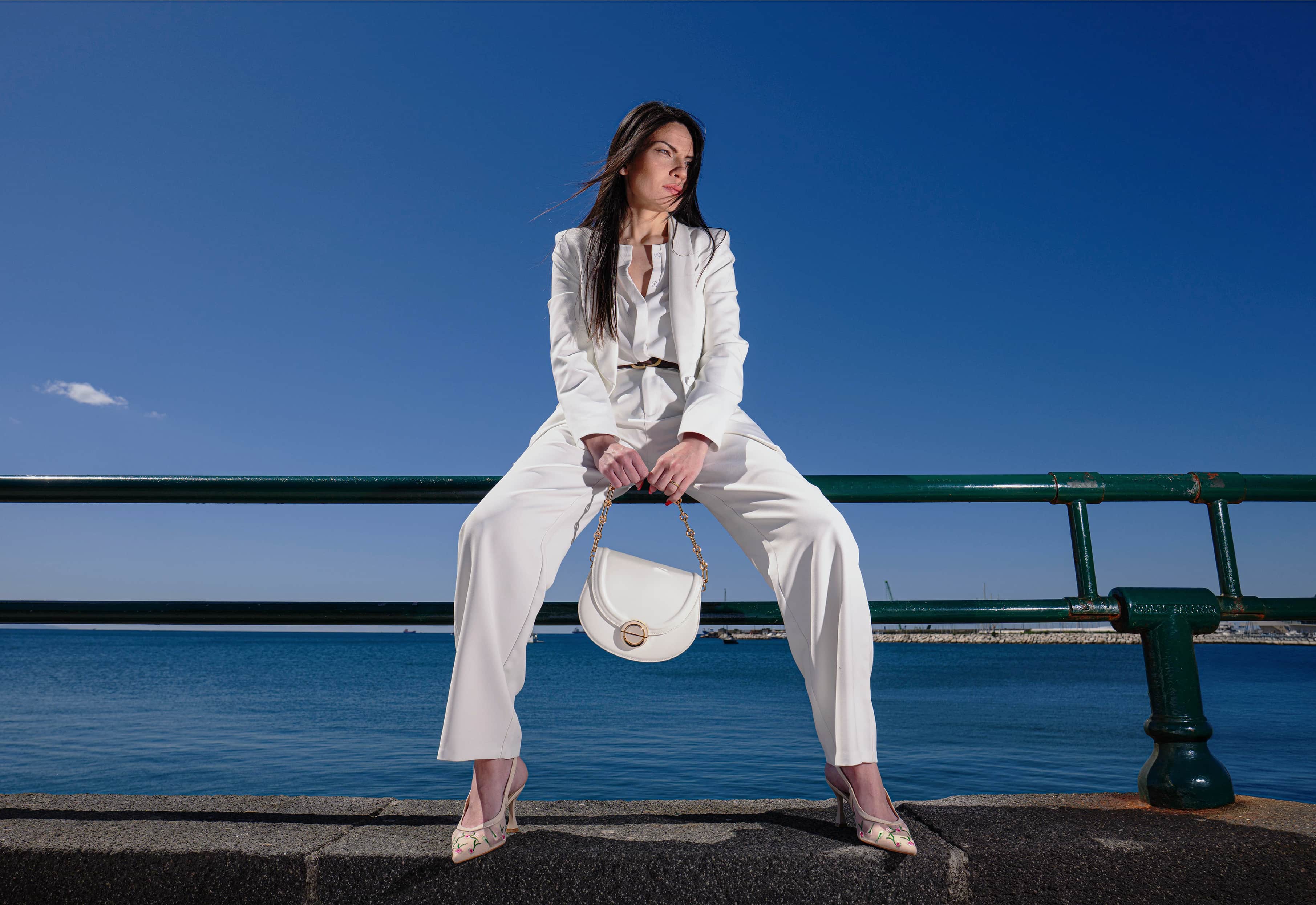 TECLA | Borsa in pelle | Bianca