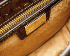 TECLA | Borsa in pelle | Stampa Coccodrillo