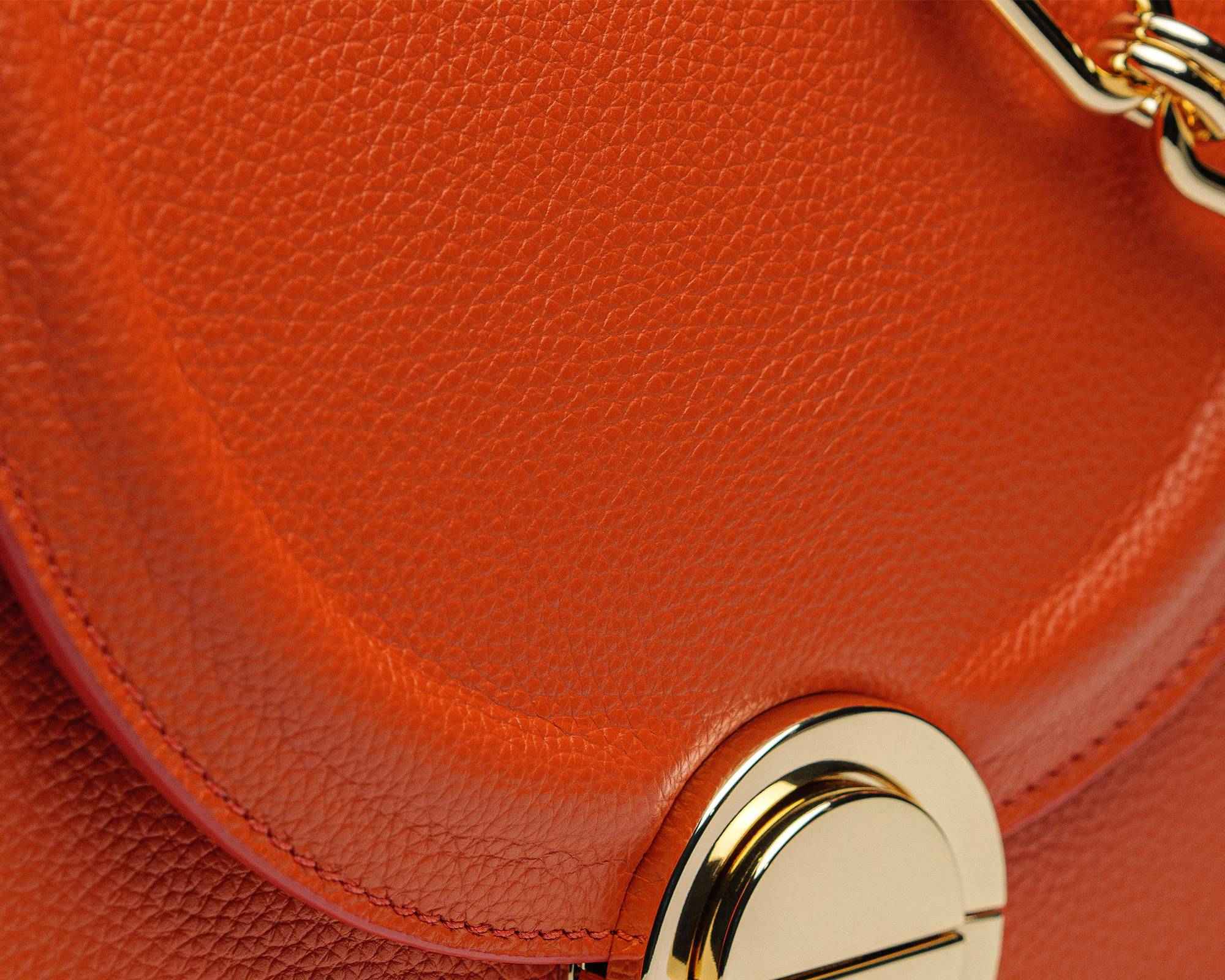 TECLA | Borsa in pelle | Terracotta