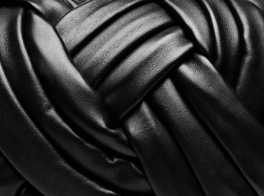 ALMA | Borsa intrecciata in pelle | Nera