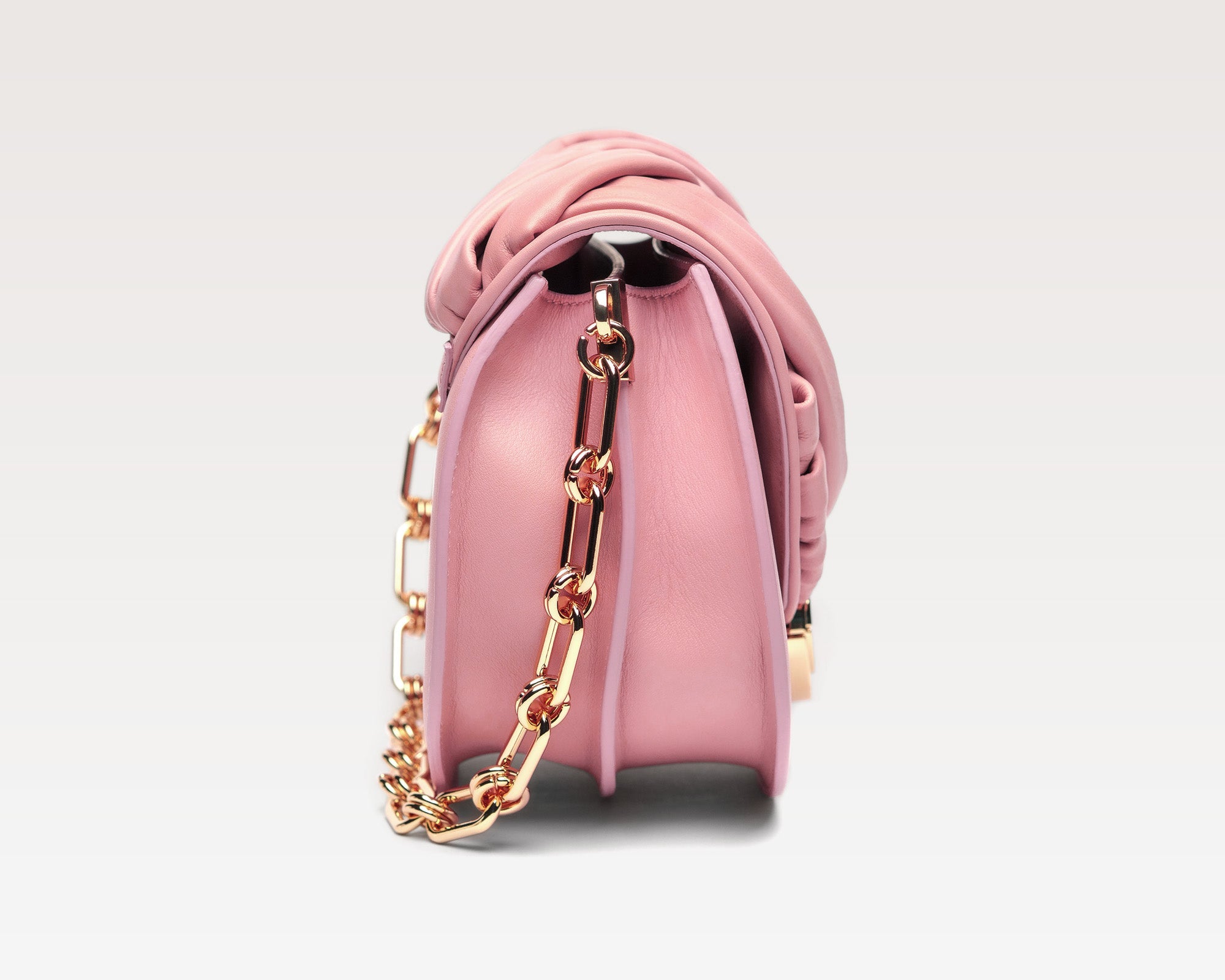 ALMA | Borsa in pelle con intreccio | Nude